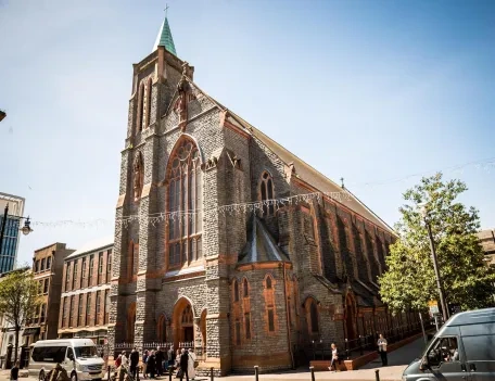 Exterior of Cardiff Metropolitan Cathedral in Cardiff